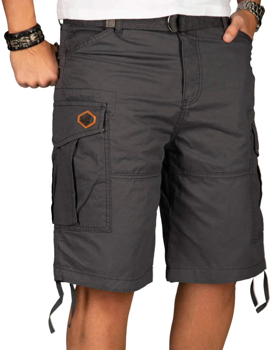 Alessandro Salvarini AS-133 Cargo Shorts Herren Olive