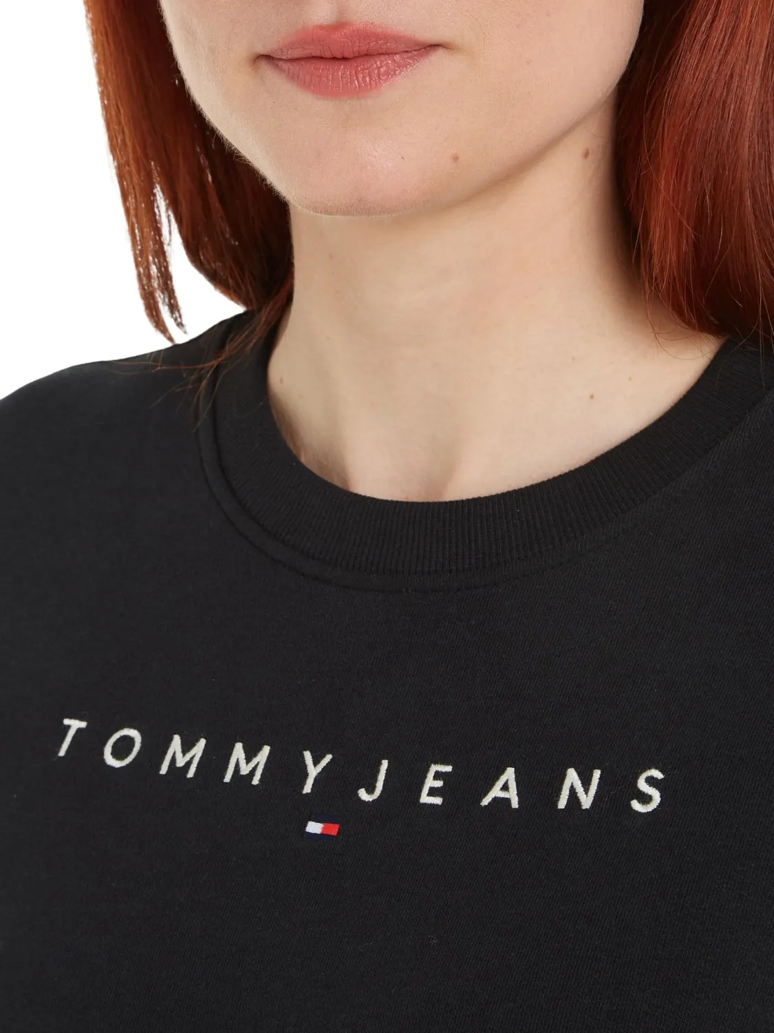 Tommy Jeans Sweatshirt Damen Regular Fit Schwarz M
