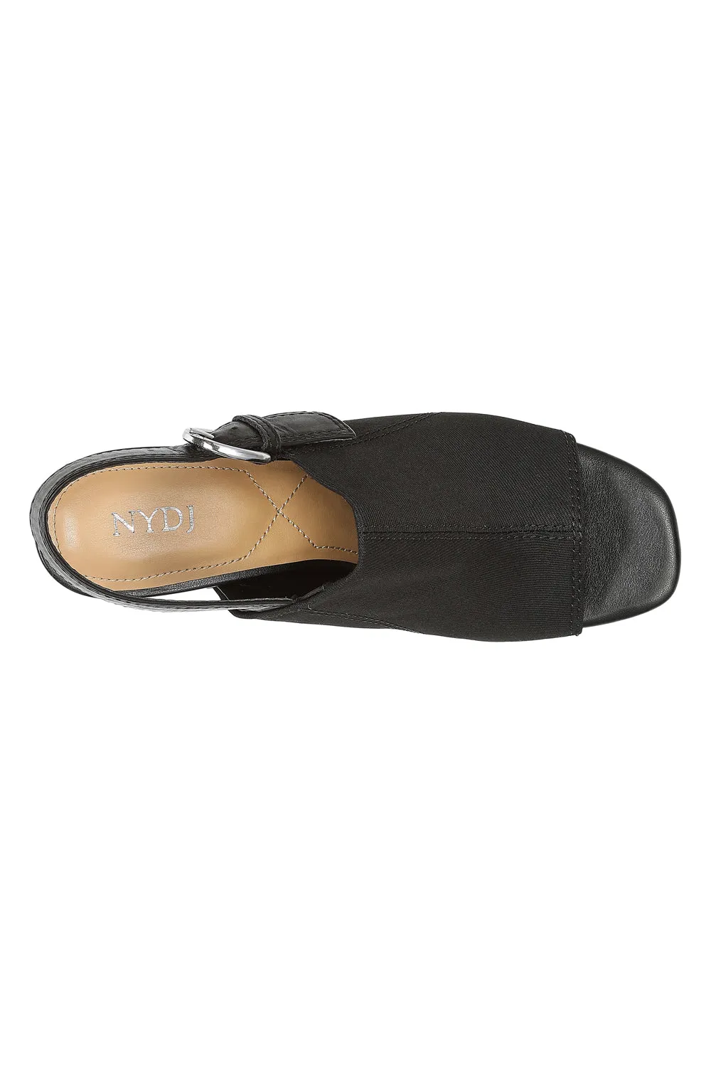 NYDJ Lyssa Blockabsatz Sandalen Indigo Denim