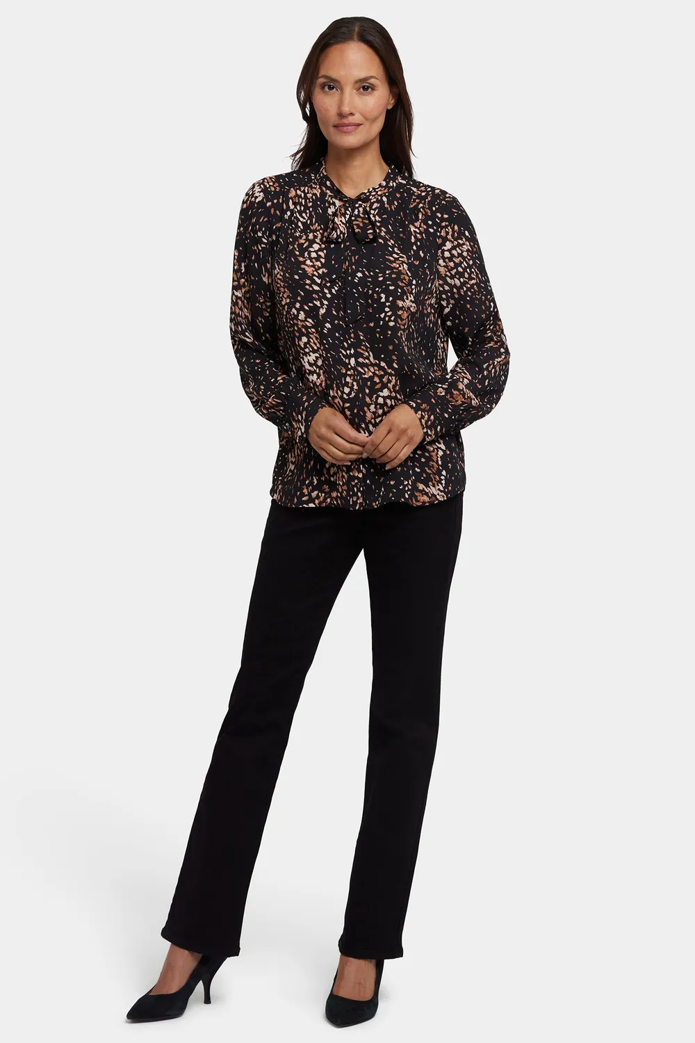 NYDJ Tie-Neck Bluse Le Montclair mit Schluppe