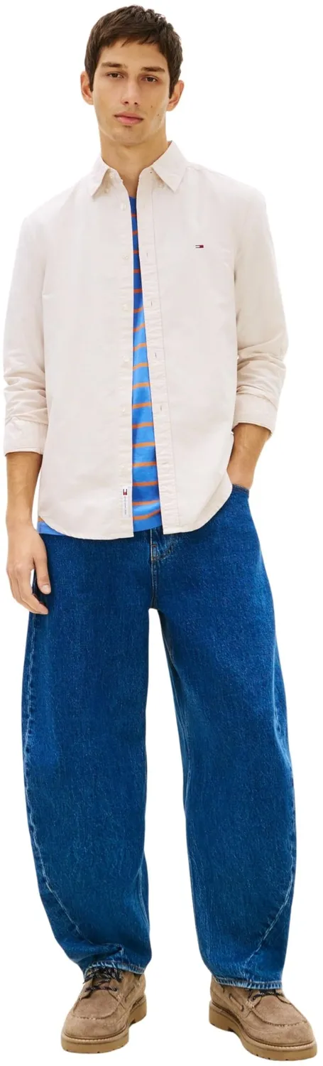 Tommy Jeans Oxford Hemd Regular Fit Größe L