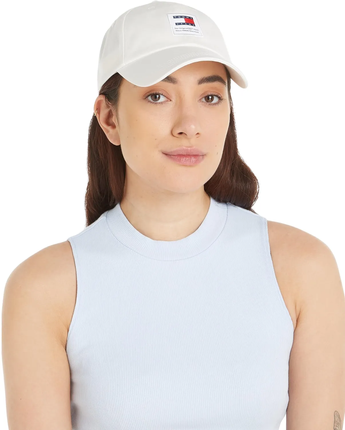 Tommy Jeans Modern Patch Basecap Elfenbein