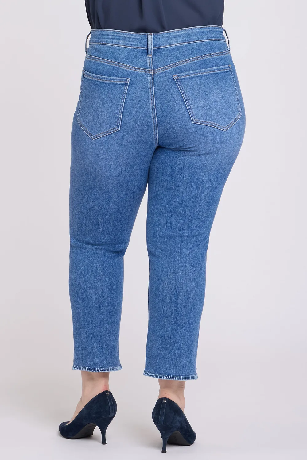NYDJ Marilyn Straight Ankle Jeans Blue Paradise Plus