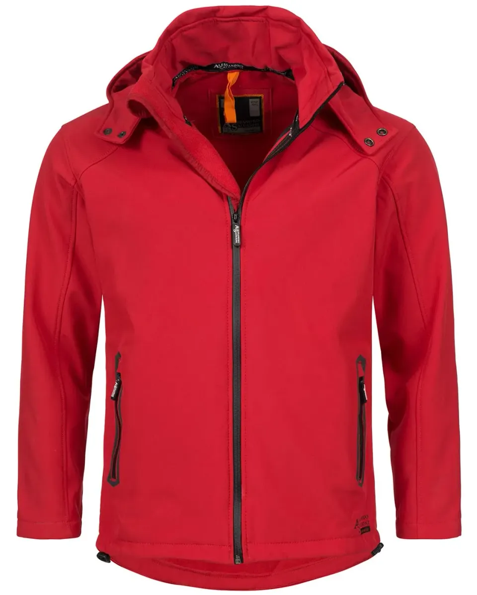 Alessandro Salvarini AS098 Softshelljacke Herren Rot Outdoor