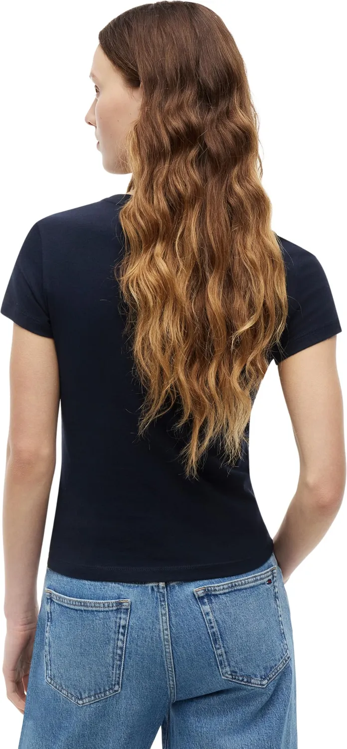 Tommy Jeans Damen 3er Pack T-Shirts XL Schwarz Ecru