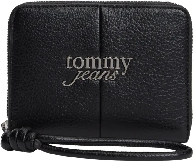 Tommy Jeans Bold Geldbörse Handschlaufe Schwarz Damen