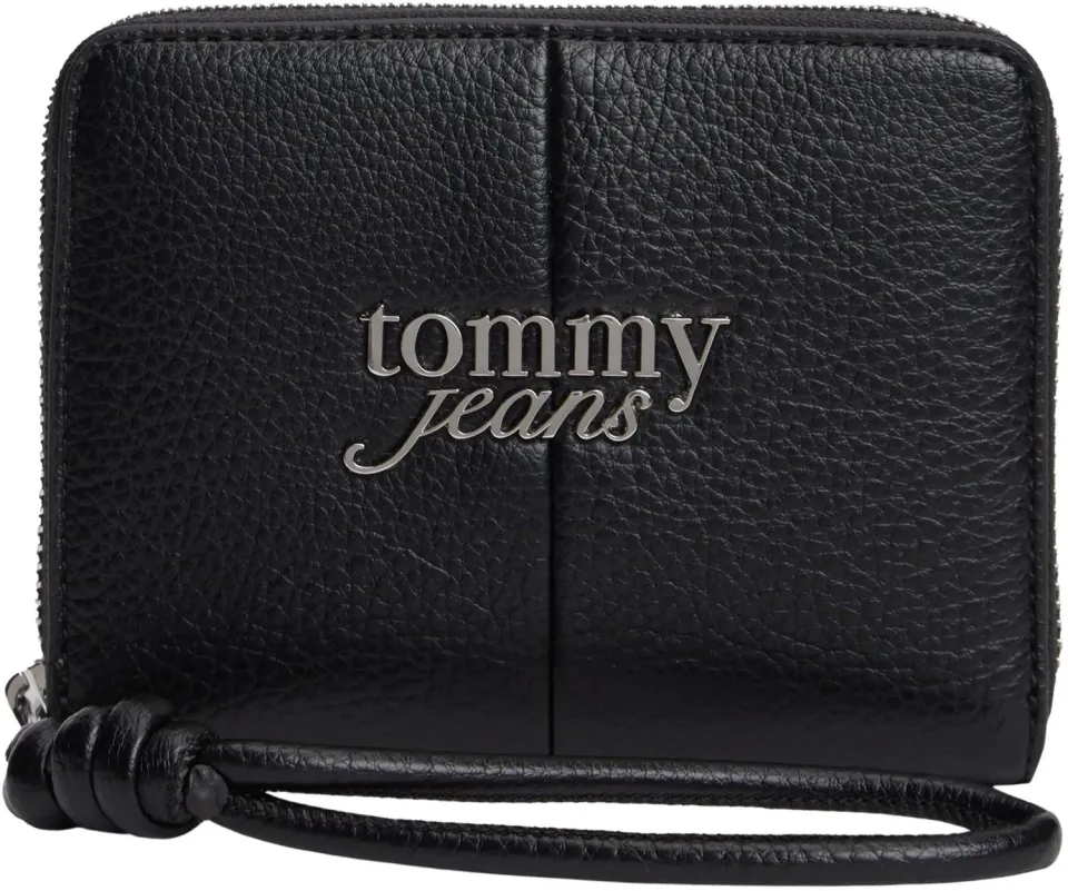 Tommy Jeans Bold Geldbörse Handschlaufe Schwarz Damen