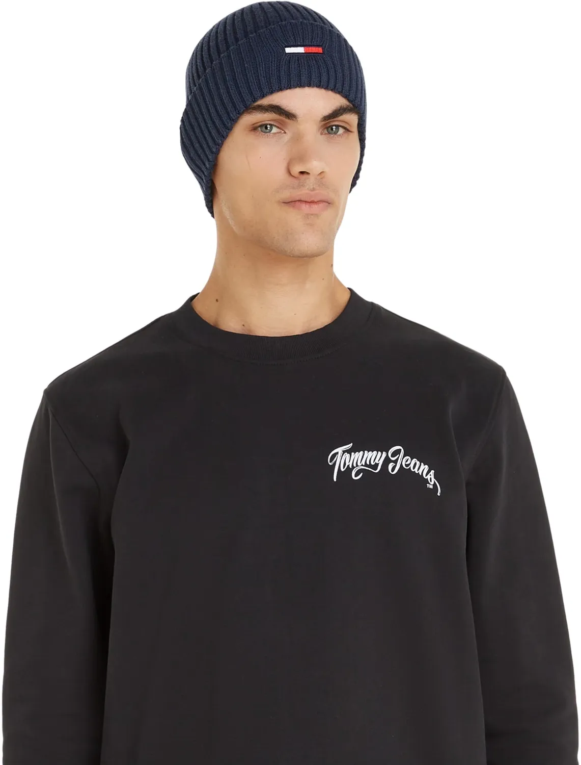 Tommy Jeans Flag Rib Beanie Strickmütze Wintermütze
