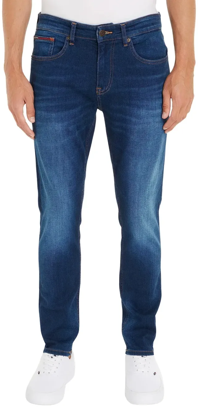 Tommy Jeans Austin Slim Tapered Jeans 27W/32L Dunkelblau Stretch