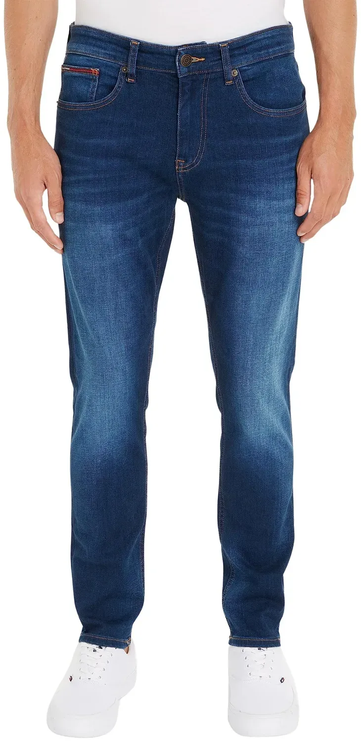 Tommy Jeans Austin Slim Tapered Jeans 27W/32L Dunkelblau Stretch