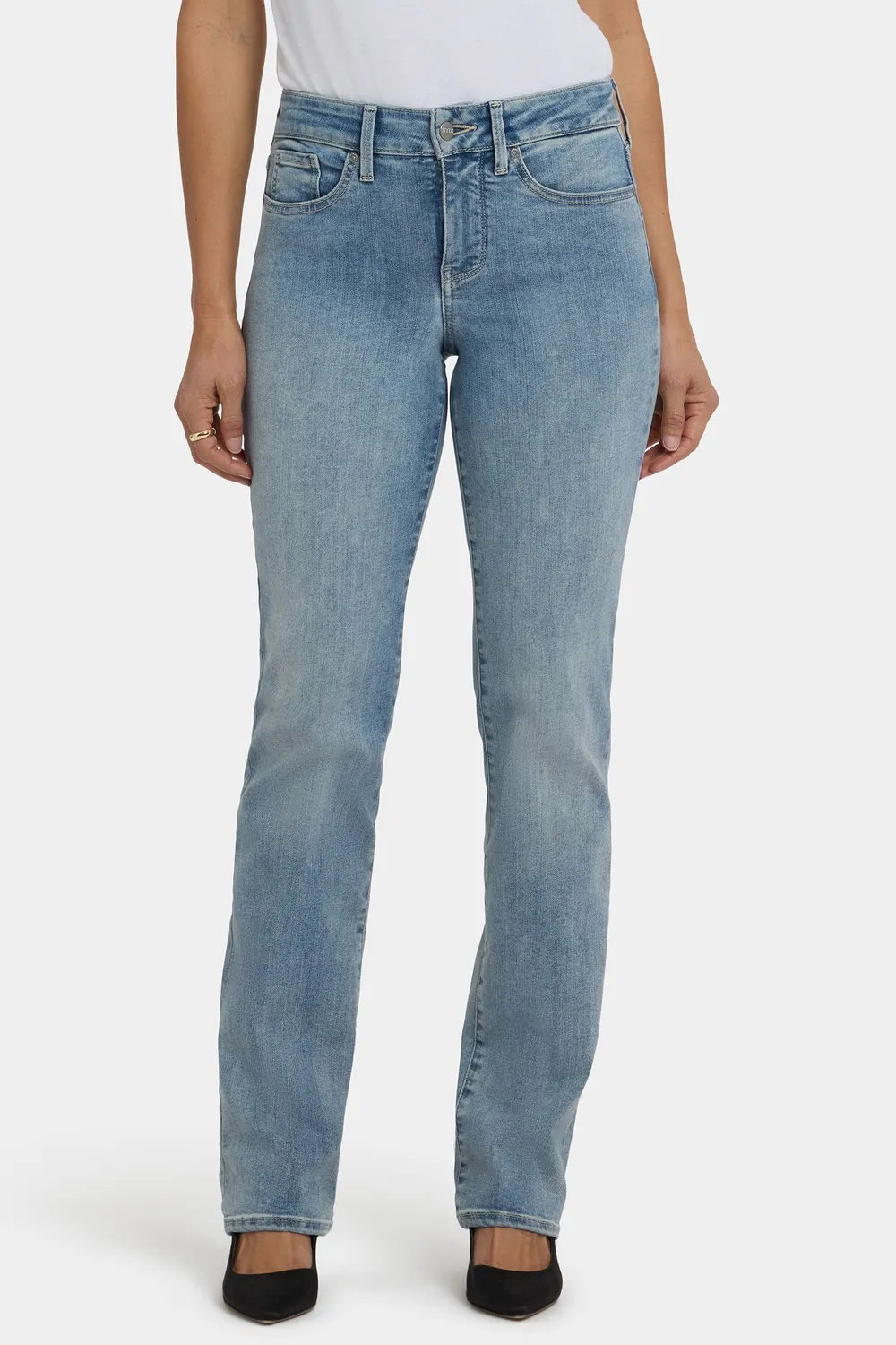 NYDJ Marilyn Straight Jeans Haley blau formend