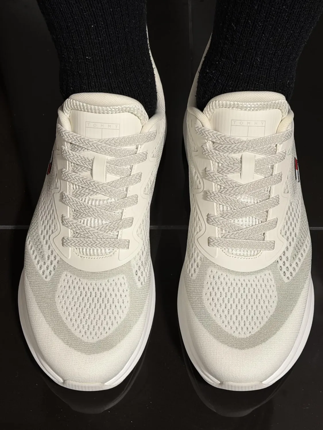 Tommy Jeans Runner Knitted EM0EM01713 Sneaker Größe 45 schwarz
