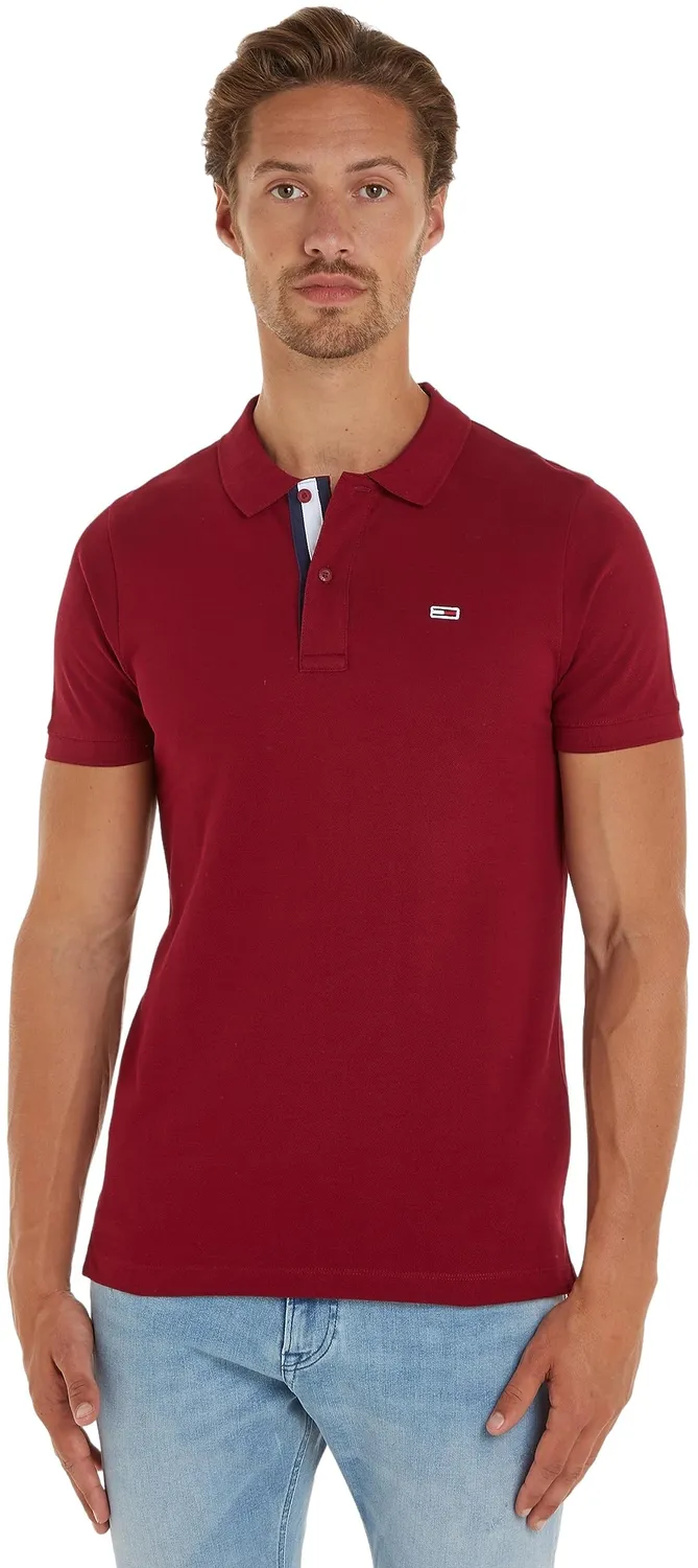 Tommy Jeans TJM Slim Placket Polo Dm0dm15940 XL Kurzarm