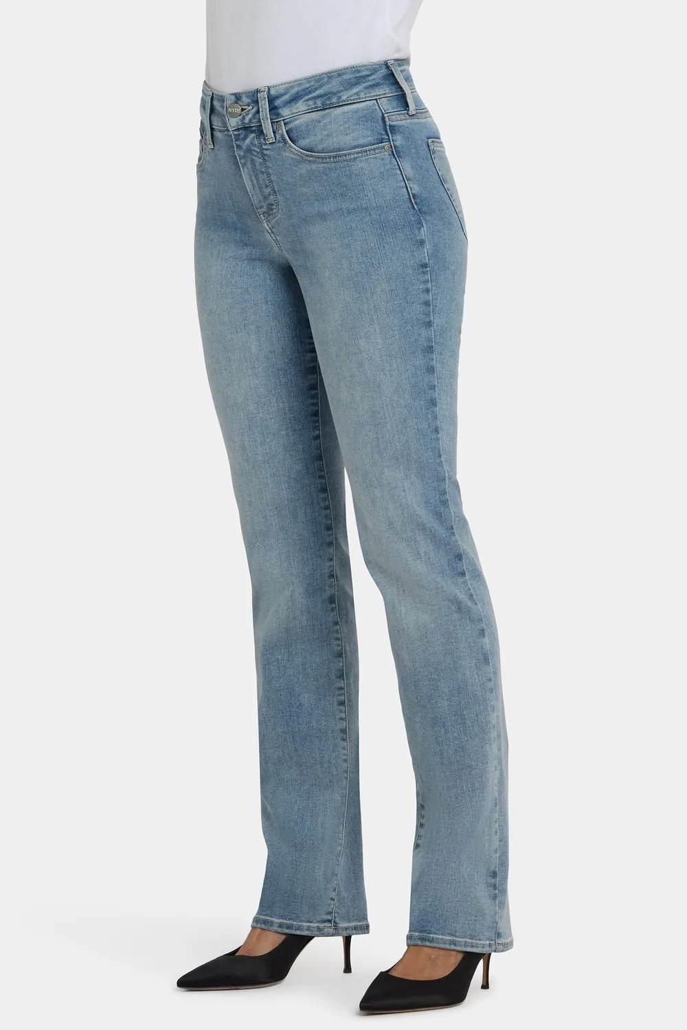 NYDJ Marilyn Straight Jeans Haley blau formend