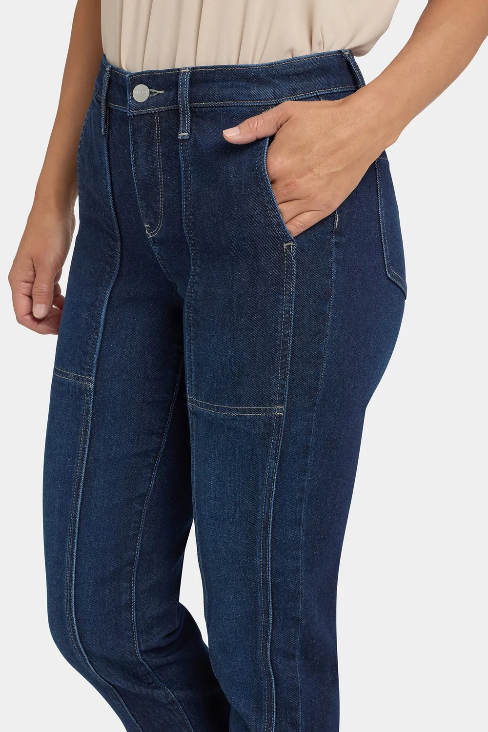 NYDJ Margot Girlfriend Jeans Petite Midnight Breeze Denim