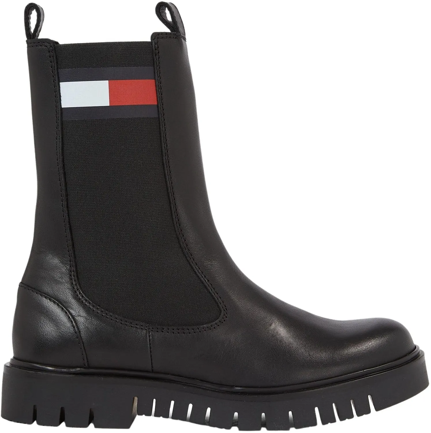 Tommy Jeans TJW Long Chelsea Boot Damen Stiefel 39 Schwarz