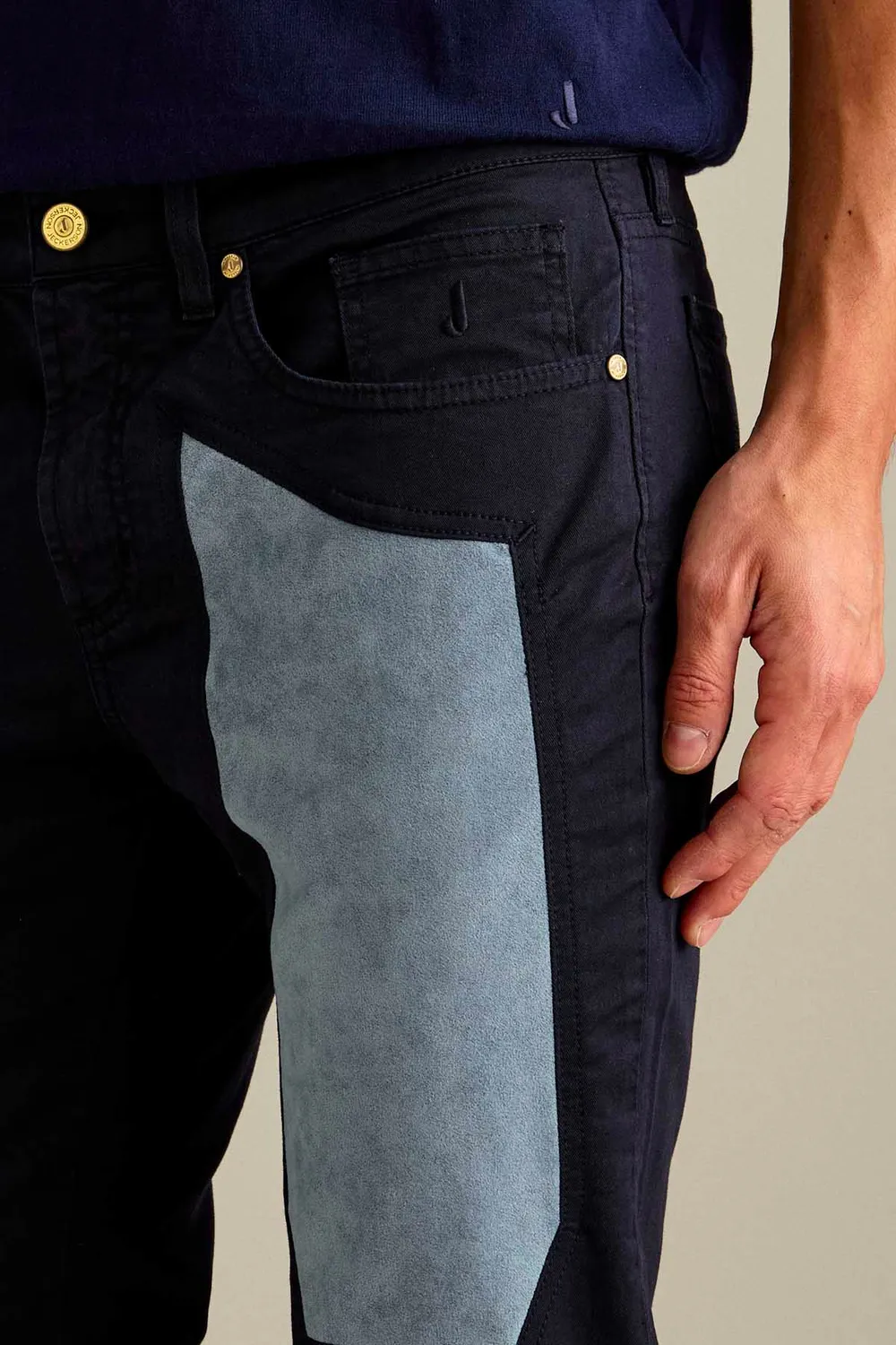 Jeckerson James Chino Hose Dunkelblau Alcantara