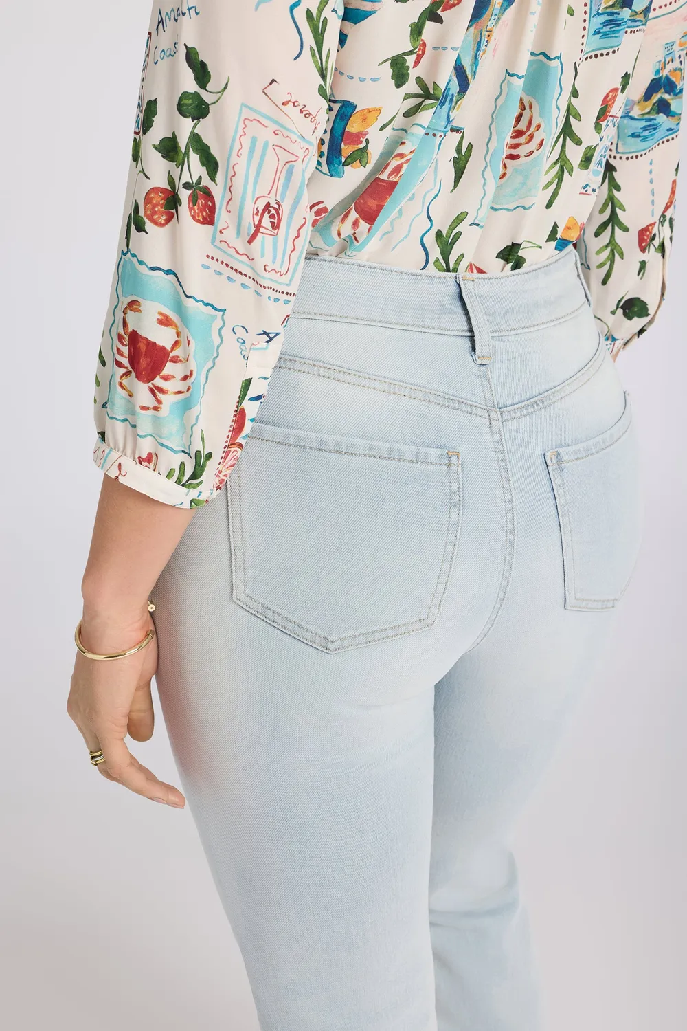 NYDJ Marilyn Straight Ankle Jeans Desert Shoreline High-Rise