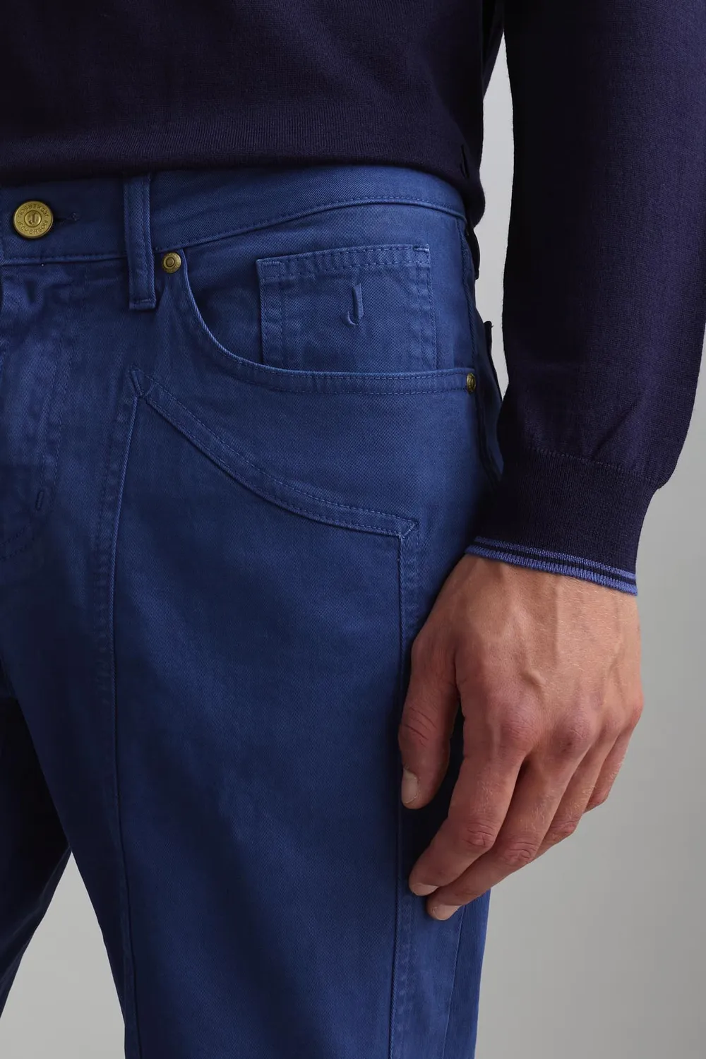 Jeckerson John Toppa Hose Slim Fit meeresblau Gabardine