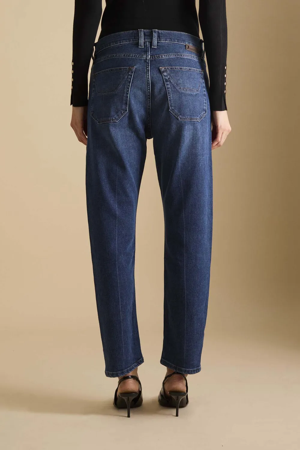 Jeckerson Julia Jeans Damen Mittelblau Boyfriend Fit
