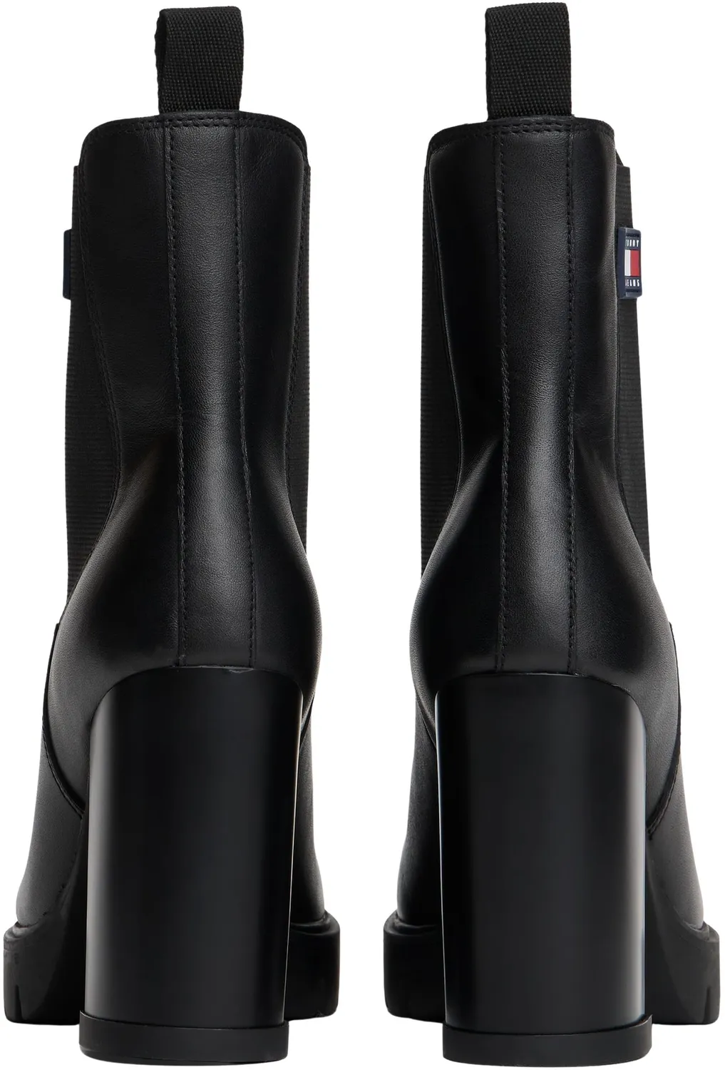 Tommy Jeans Mid Boot Leder Stiefel Damen mit Absatz