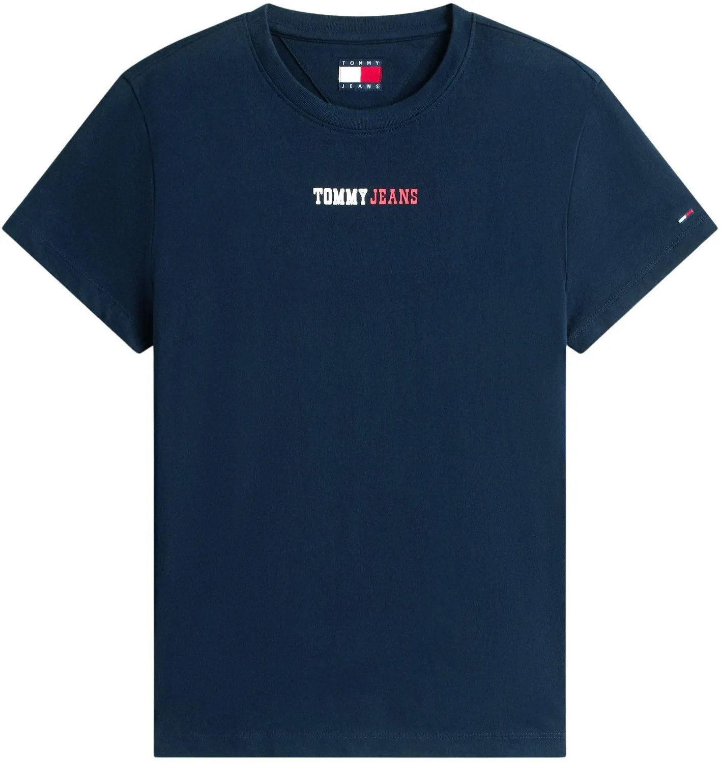 Tommy Jeans S/S T-Shirt Damen T-Shirt Schwarz Kurzarm