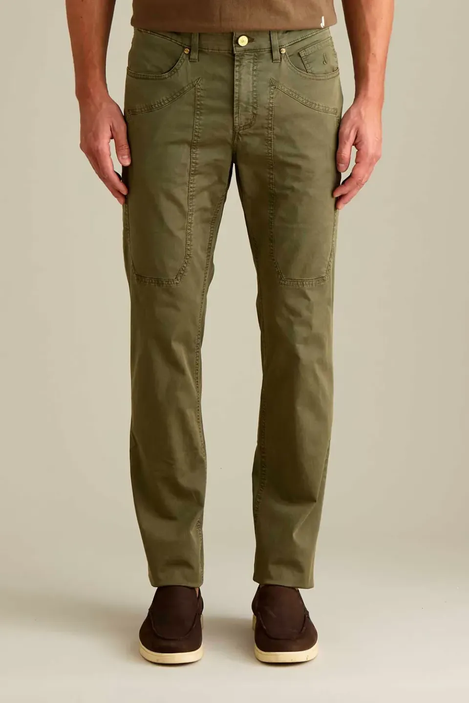 Jeckerson John Hose Slim Fit militärgrün Herren