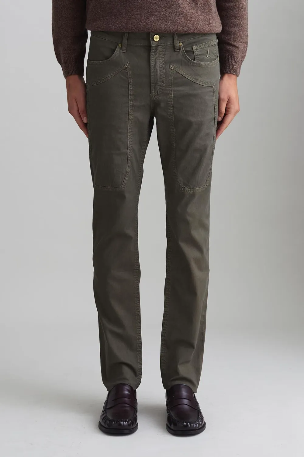 Jeckerson John Slim Fit Hose dunkelgrün Tencel