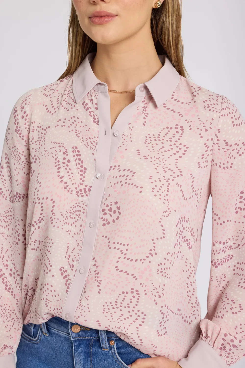 NYDJ Taylor Bluse Rock Flower Combo Georgette