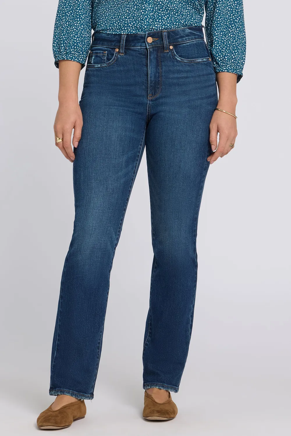 NYDJ Marilyn Straight Petite Jeans Sunset Villa