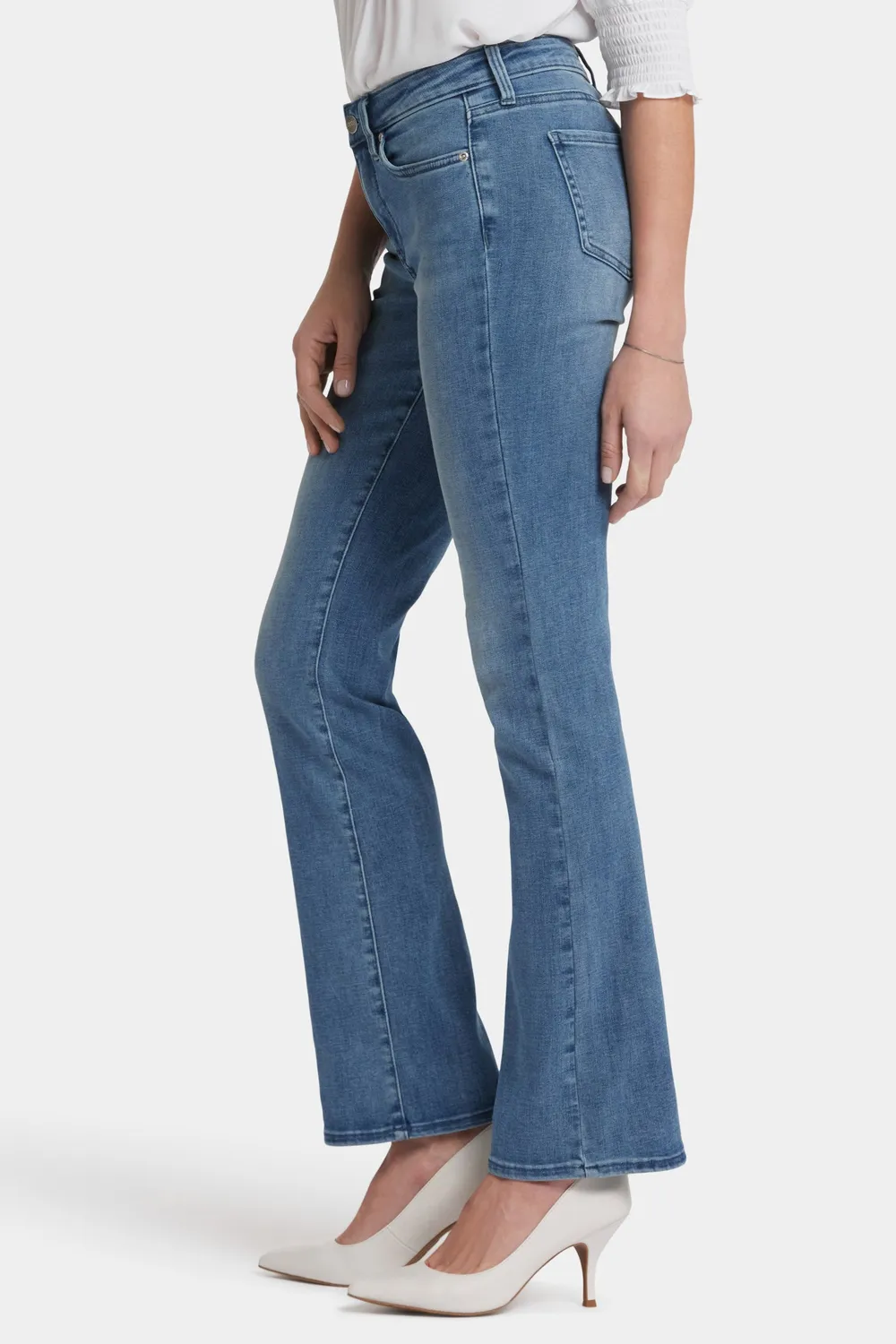 NYDJ Barbara Bootcut Jeans Brickell Blau formend