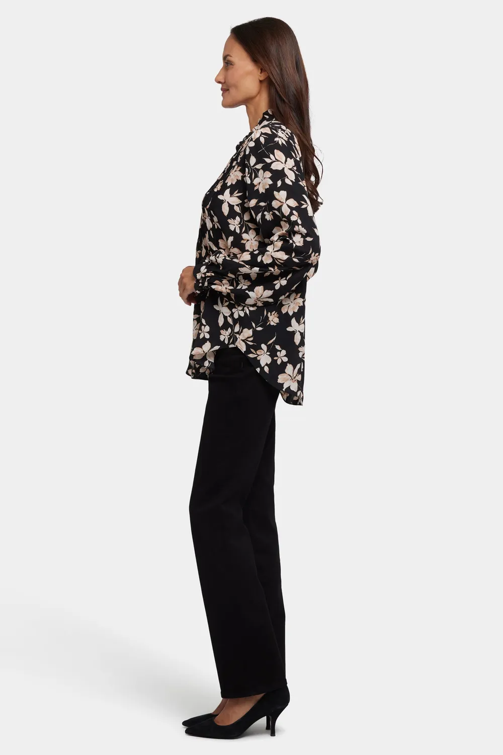 NYDJ Pleated Front Tunika Claudette Schwarz