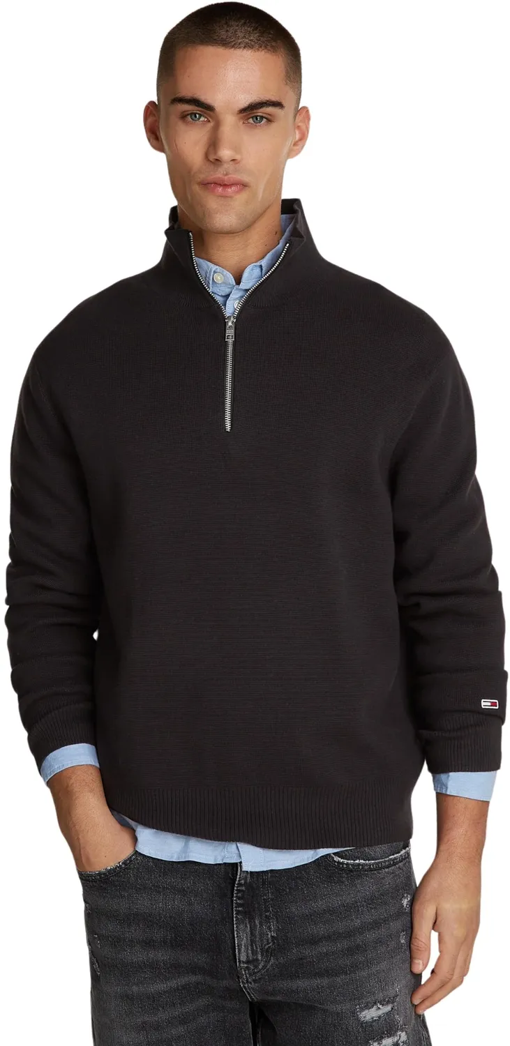 Tommy Jeans Regular Fit Half Zip Mock Pullover Herren M