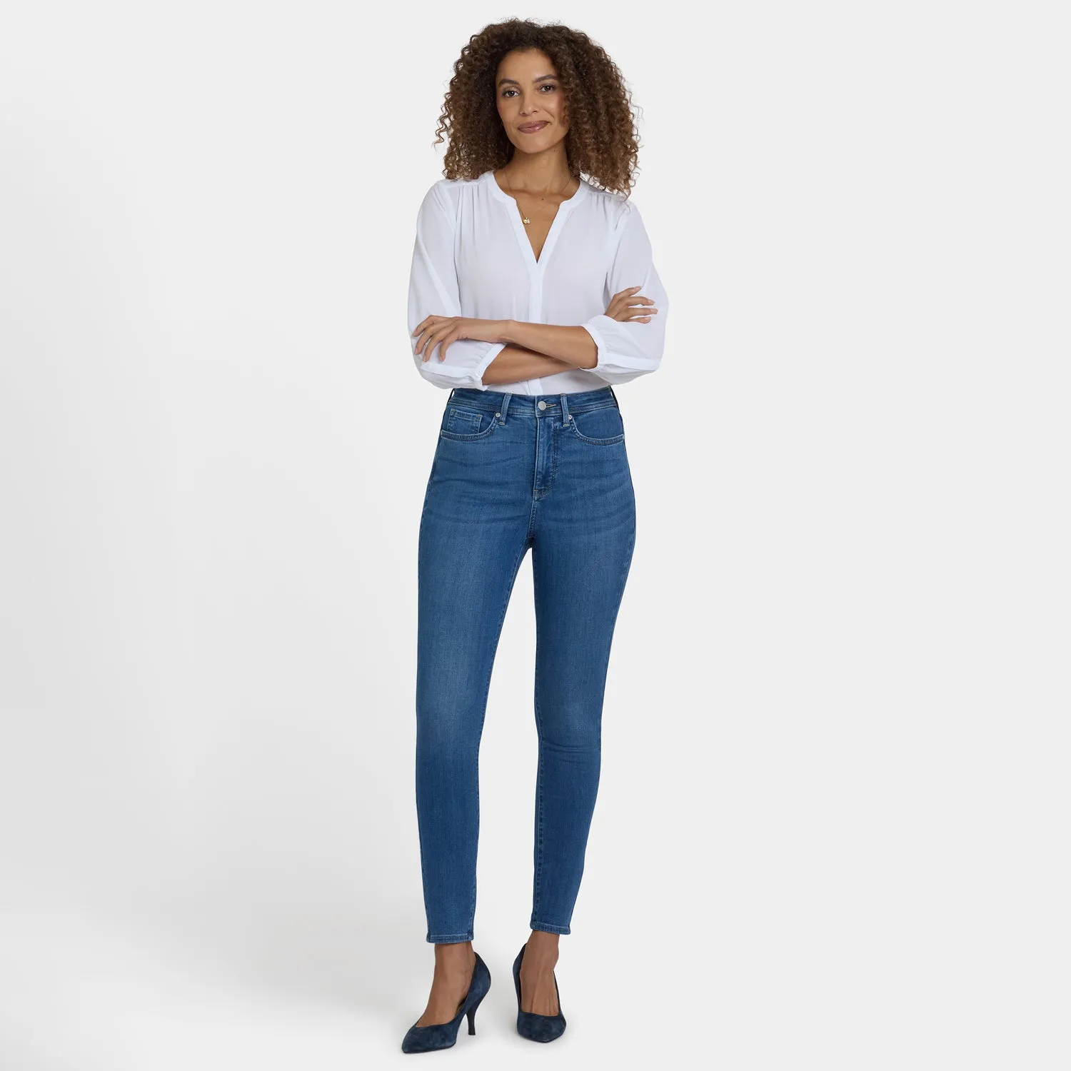 NYDJ Ami Skinny Jeans Opera Blue formend