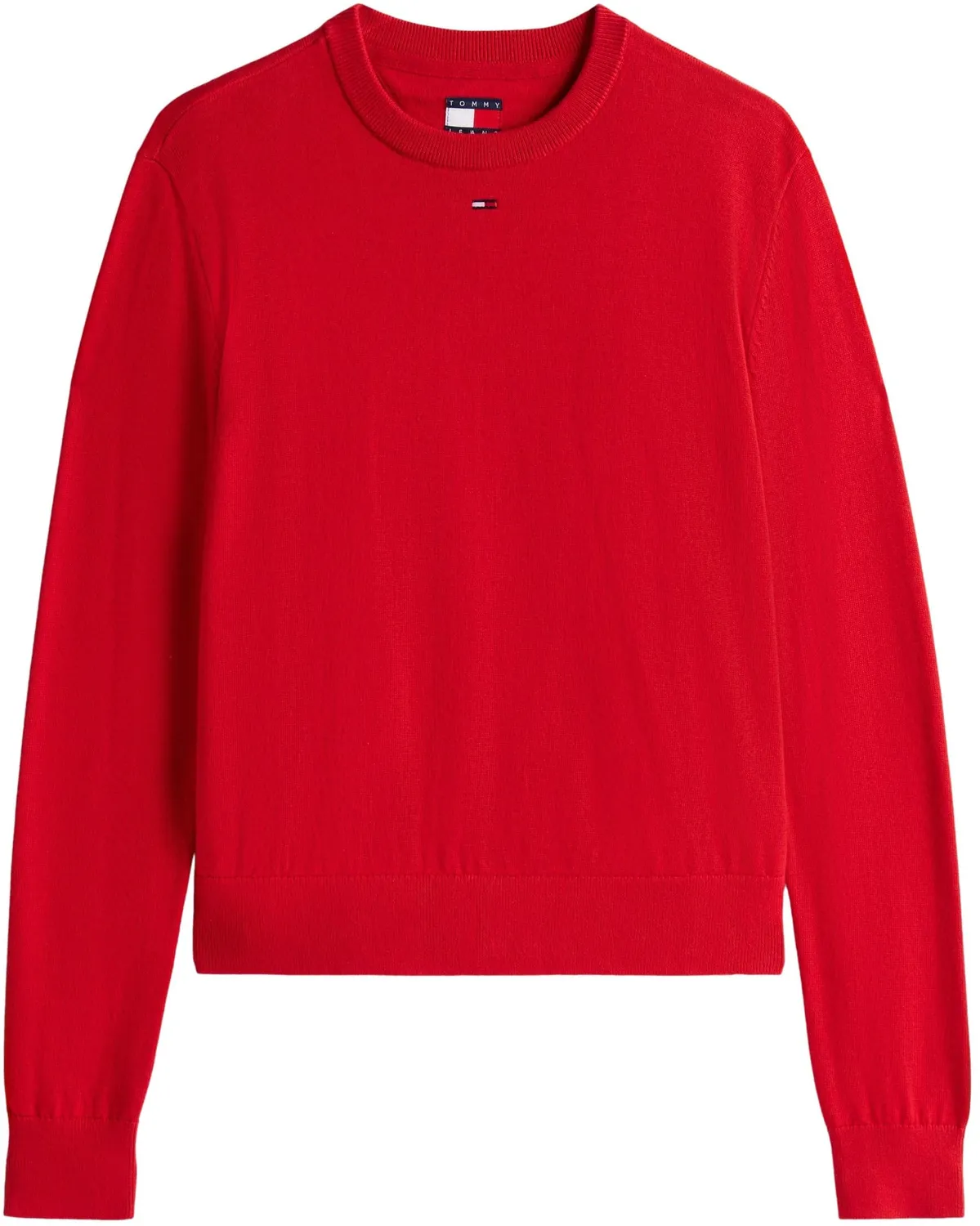 Tommy Jeans Damen Pullover Sweater Langarm Rundhals Baumwollmix