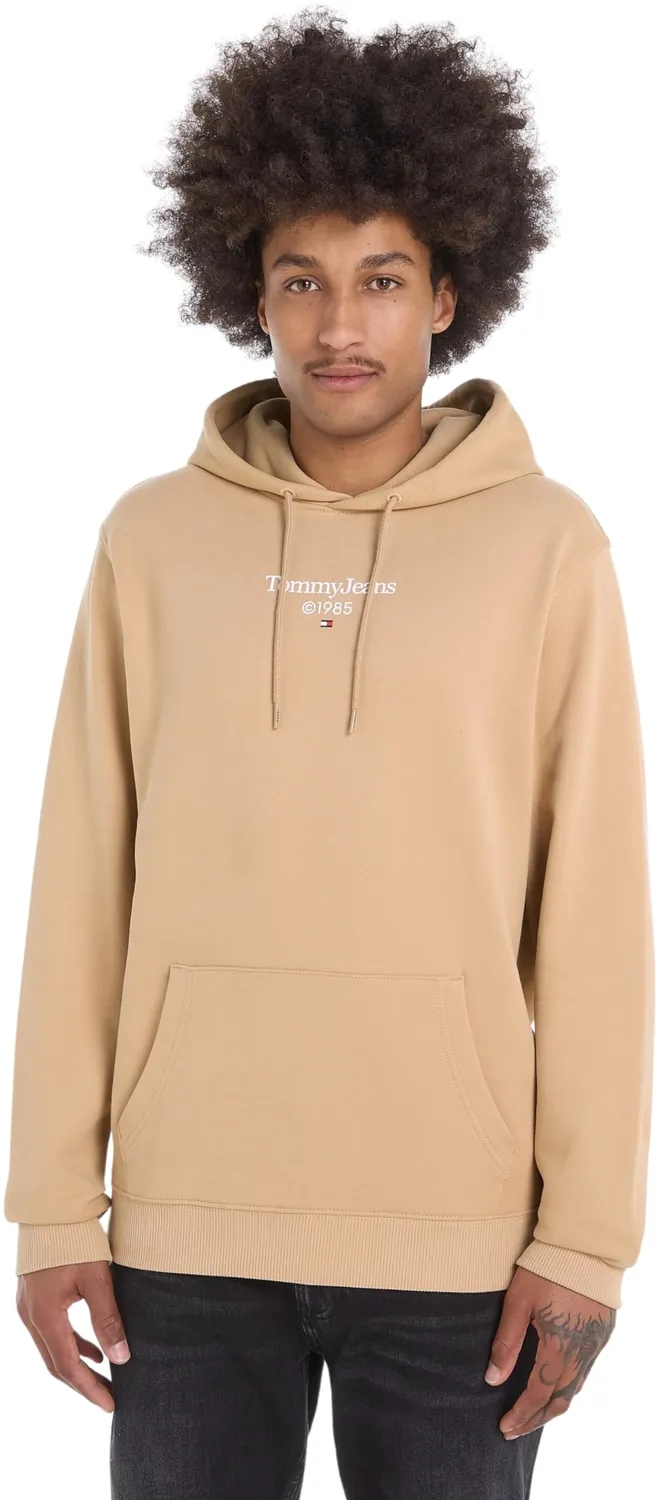 Tommy Jeans Herren Hoodie mit Kapuze Weiß Baumwolle