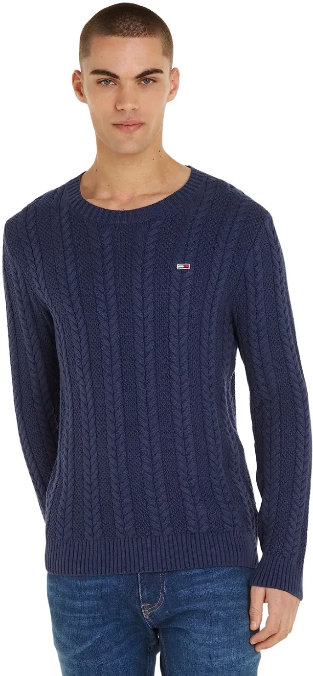 Tommy Jeans Strickpullover Herren XS Blau Baumwolle