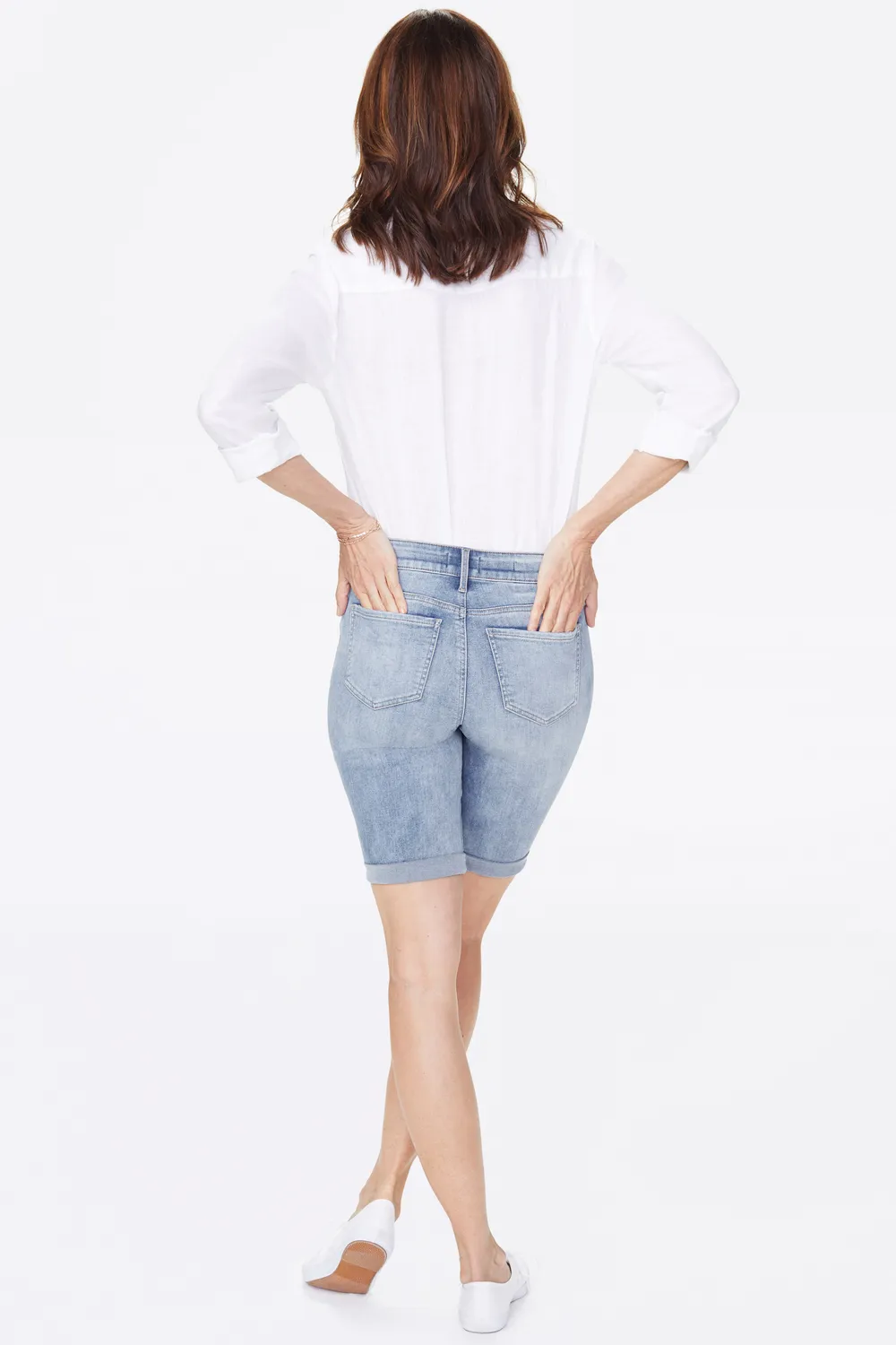 NYDJ Briella 11 Inch Shorts Biscayne Denim