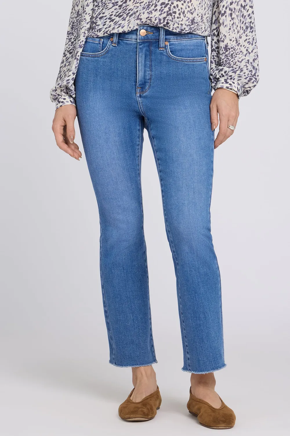 NYDJ Billie Mini Bootcut Ankle Jeans Blue Paradise