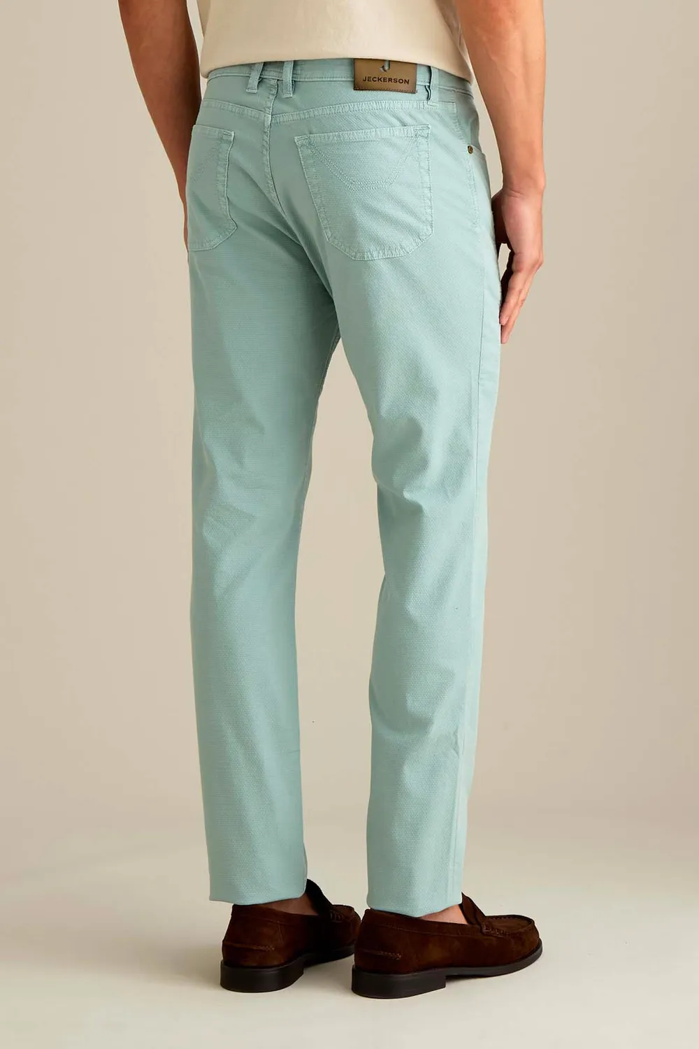 Jeckerson John Hose Slim Fit pastellgrün Baumwolle