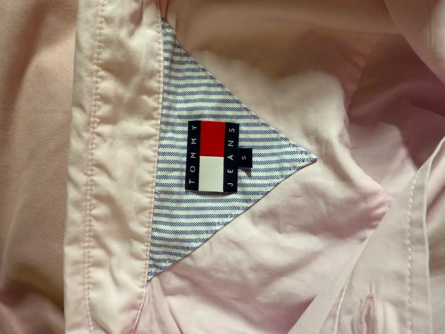 Tommy Jeans Essential Crop DW0DW22766 Shirt Rosa cropped