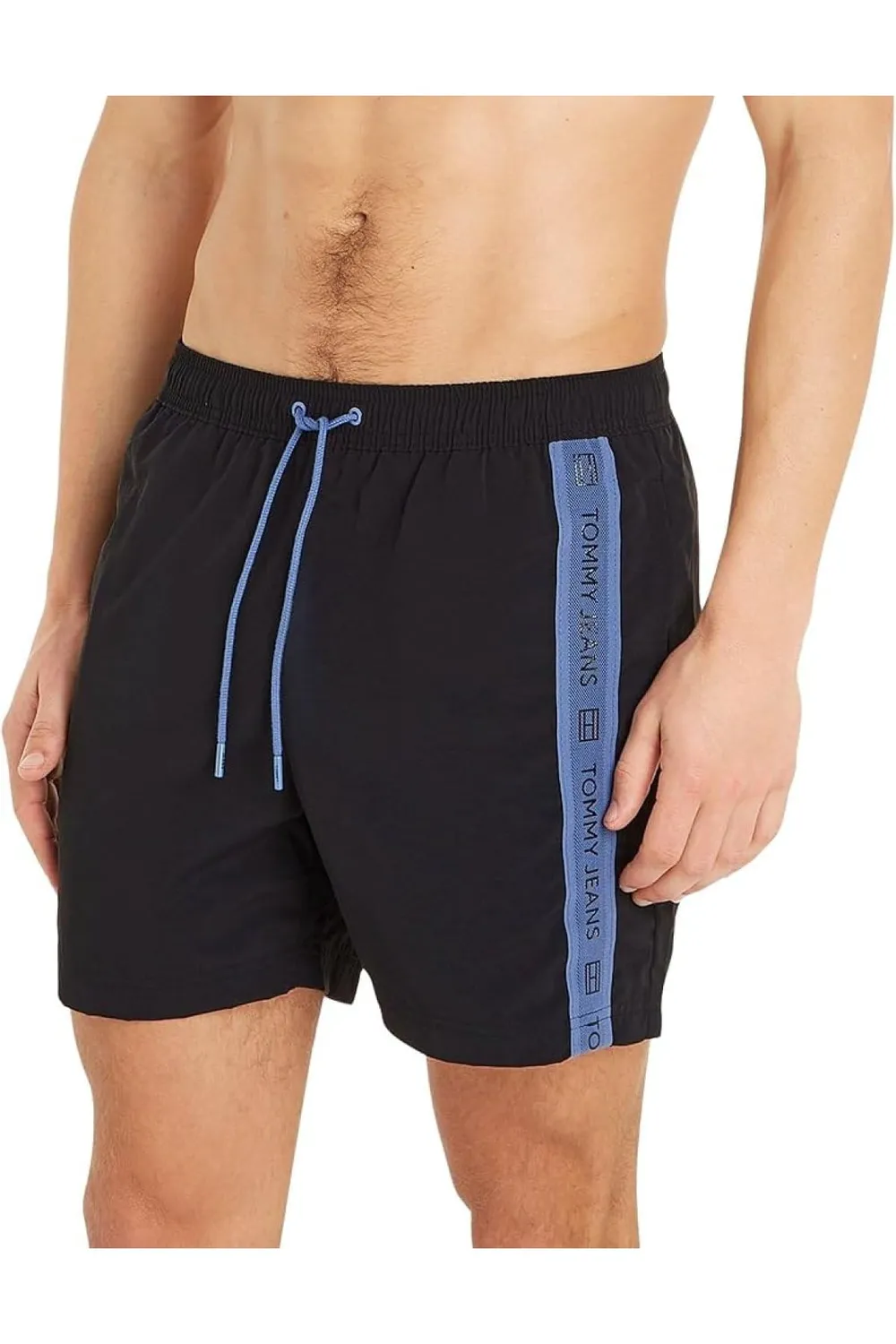 Tommy Jeans Drawstring Badehose Rot Polyester