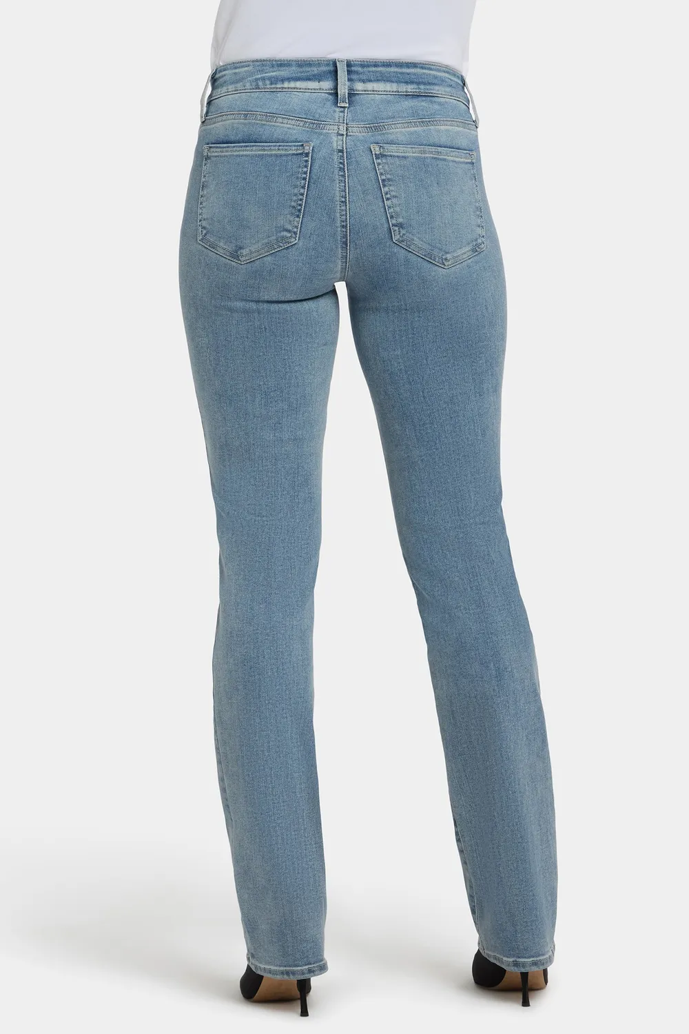 NYDJ Marilyn Straight Petite Jeans Haley Mid Rise