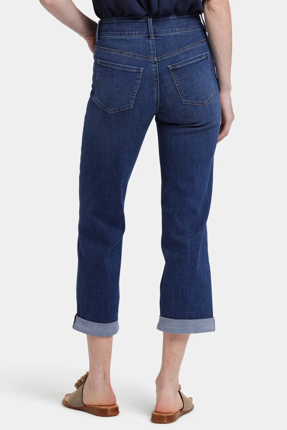 NYDJ Bailey Relaxed Straight Crop Jeans Asturia
