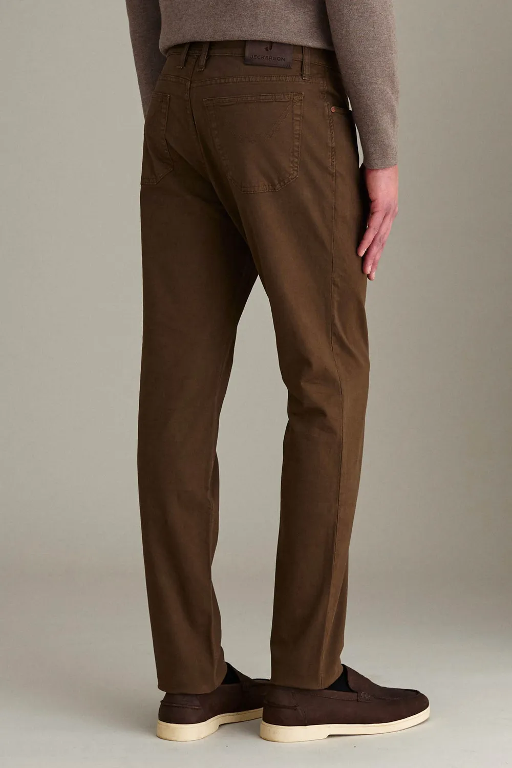 Jeckerson Jordan Herrenhose Slim Fit Braun Gabardine