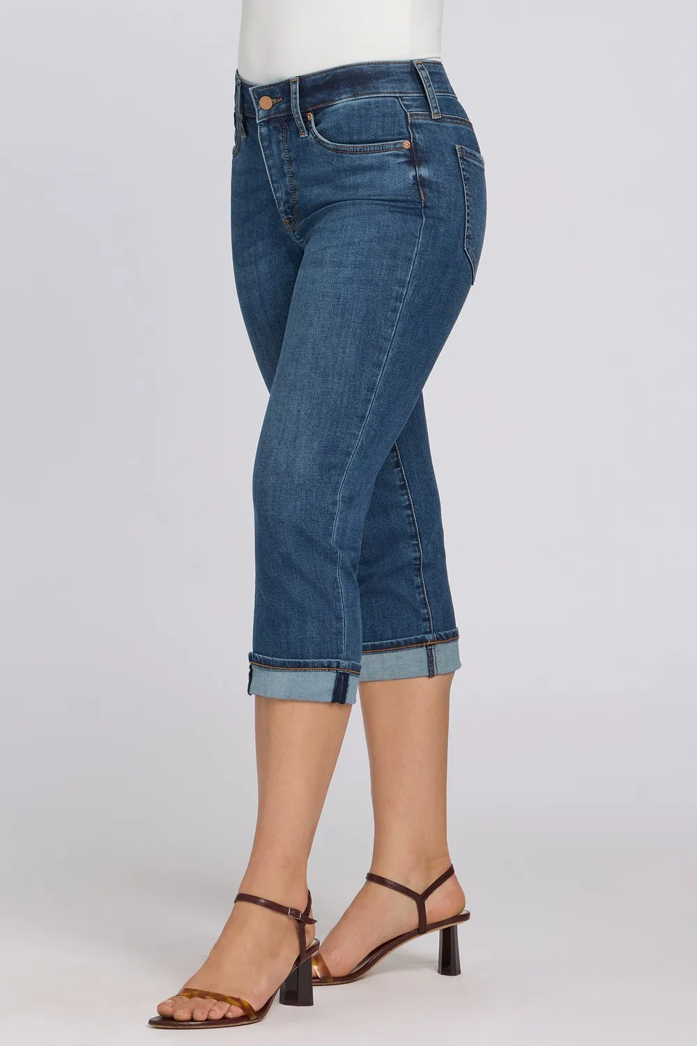 NYDJ Marilyn Straight Crop Jeans Sunset Villa kühlender Denim