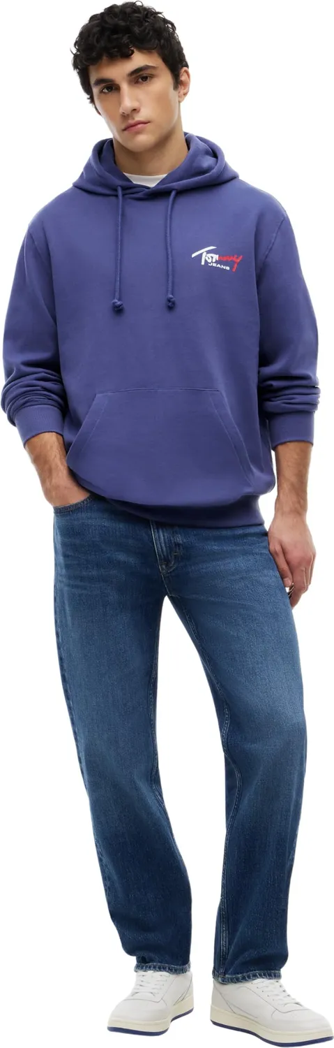 Tommy Jeans TJM Reg Entry Sign Hoodie EXT DM0DM22680 Kapuzenpullover Herren