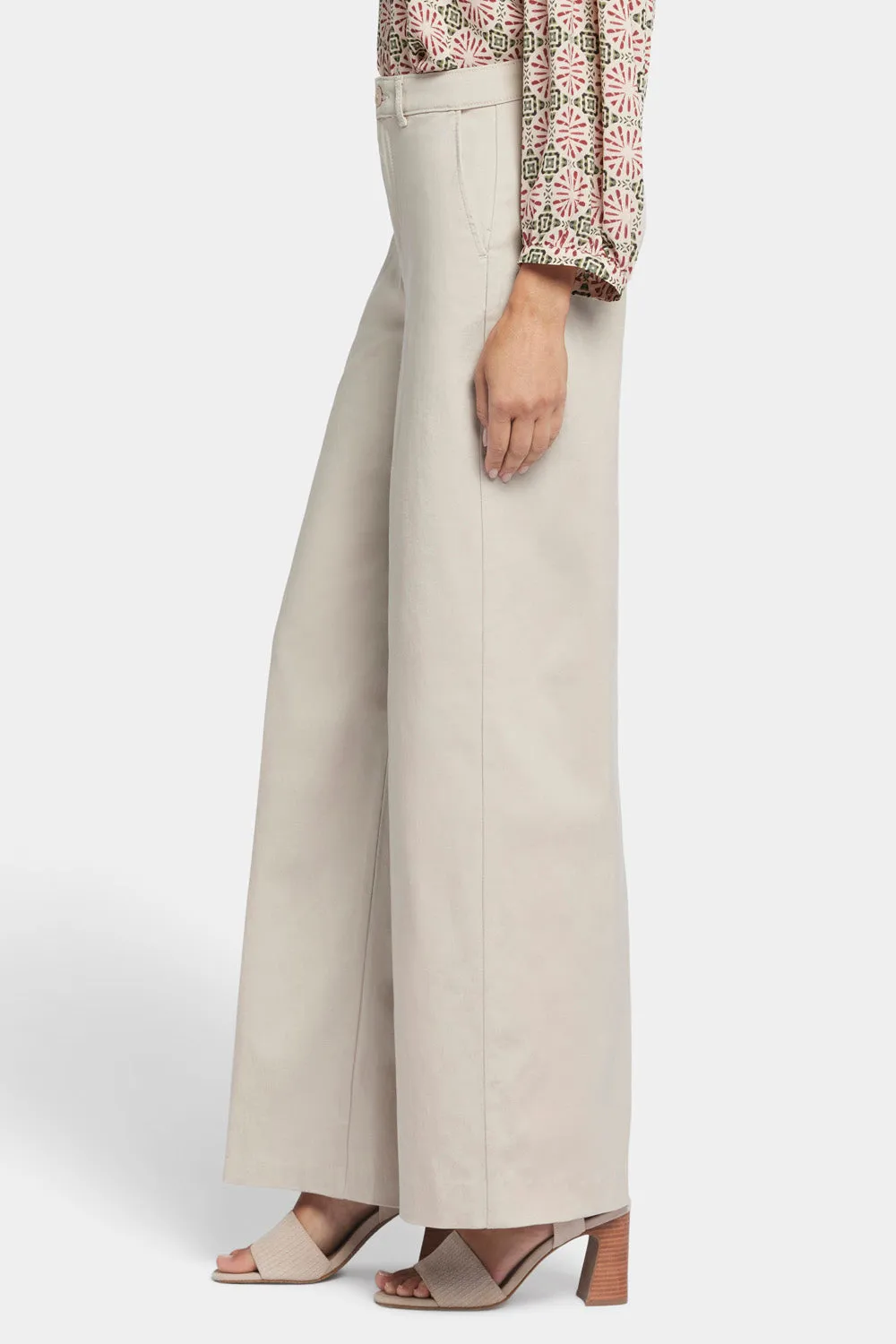 NYDJ Whitney Trouser Hose Feather Beige weit