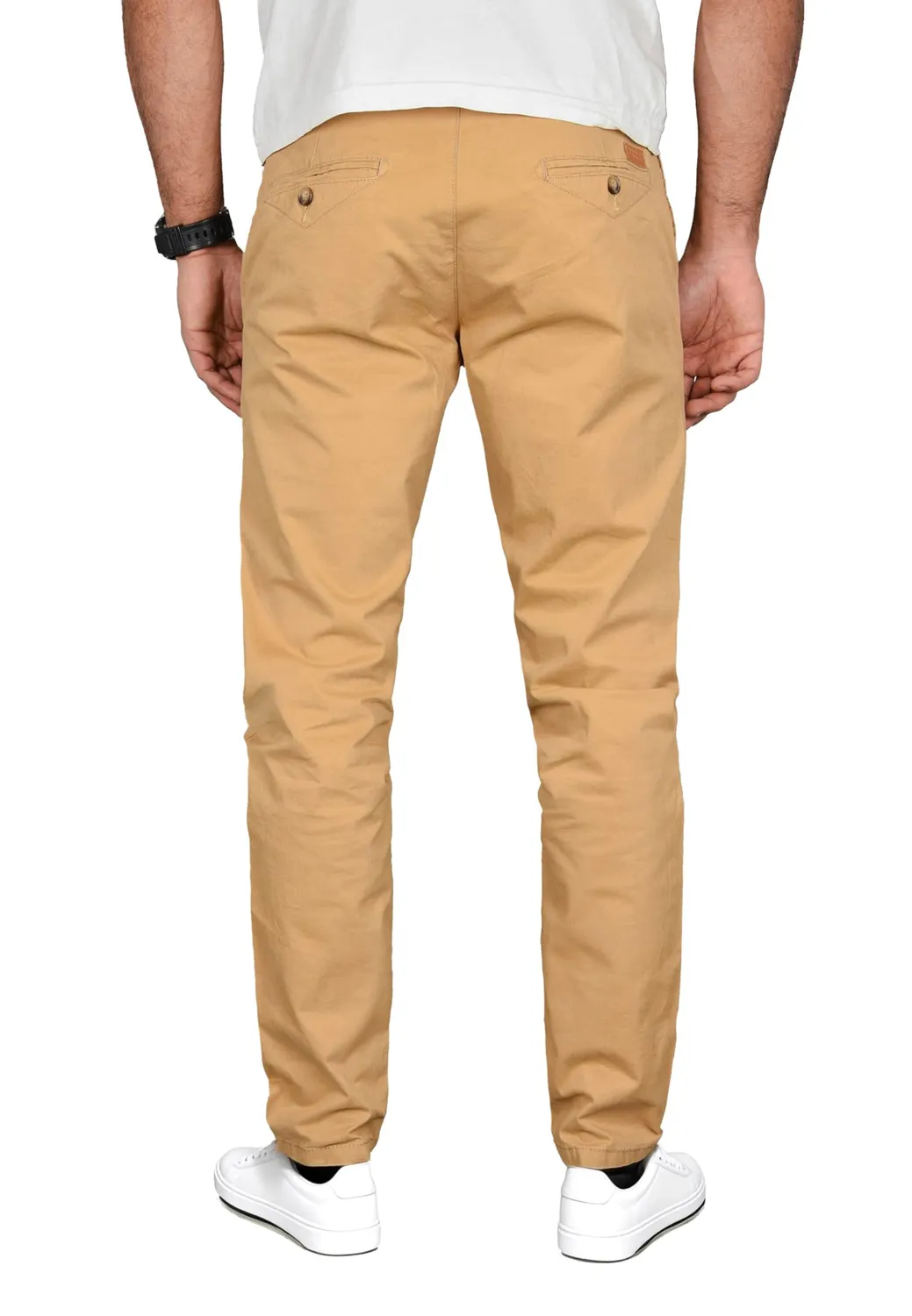 Alessandro Salvarini AS-095 Chino Hose Regular Fit Olive Baumwolle