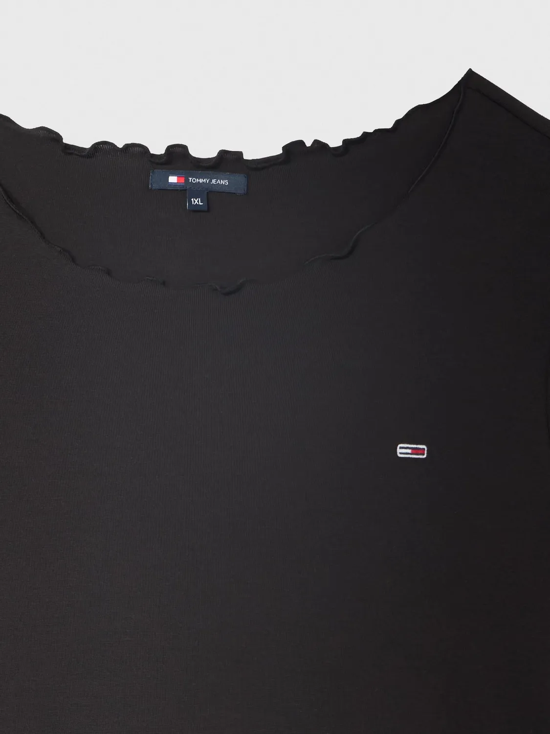 Tommy Jeans Babylock Fit & Flare Mini Kleid Schwarz XL ausgestellt